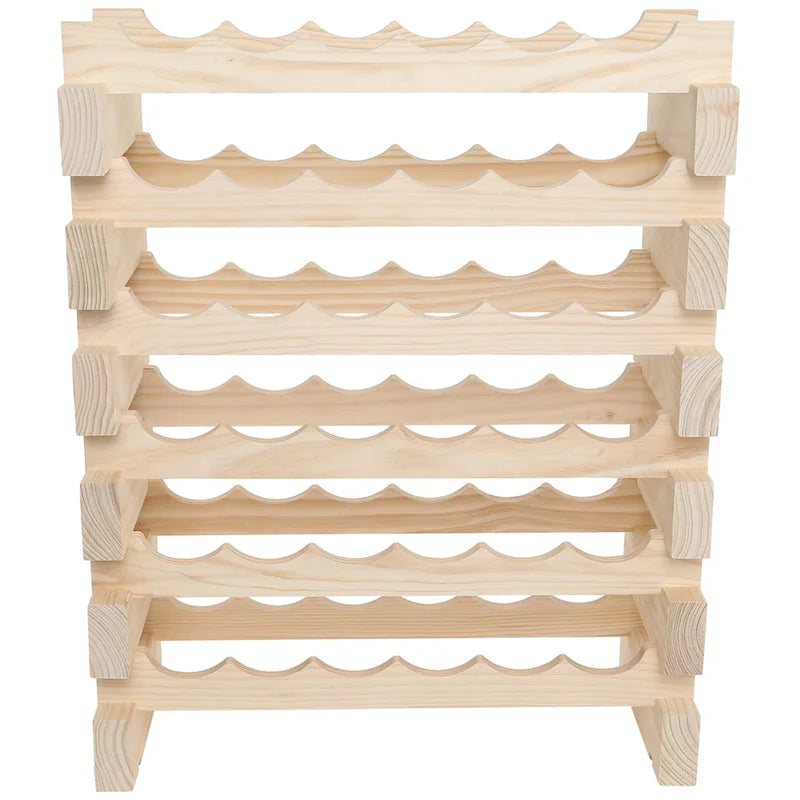 Front Display of Modularack 36 Bottle Wine Shelf Capacity