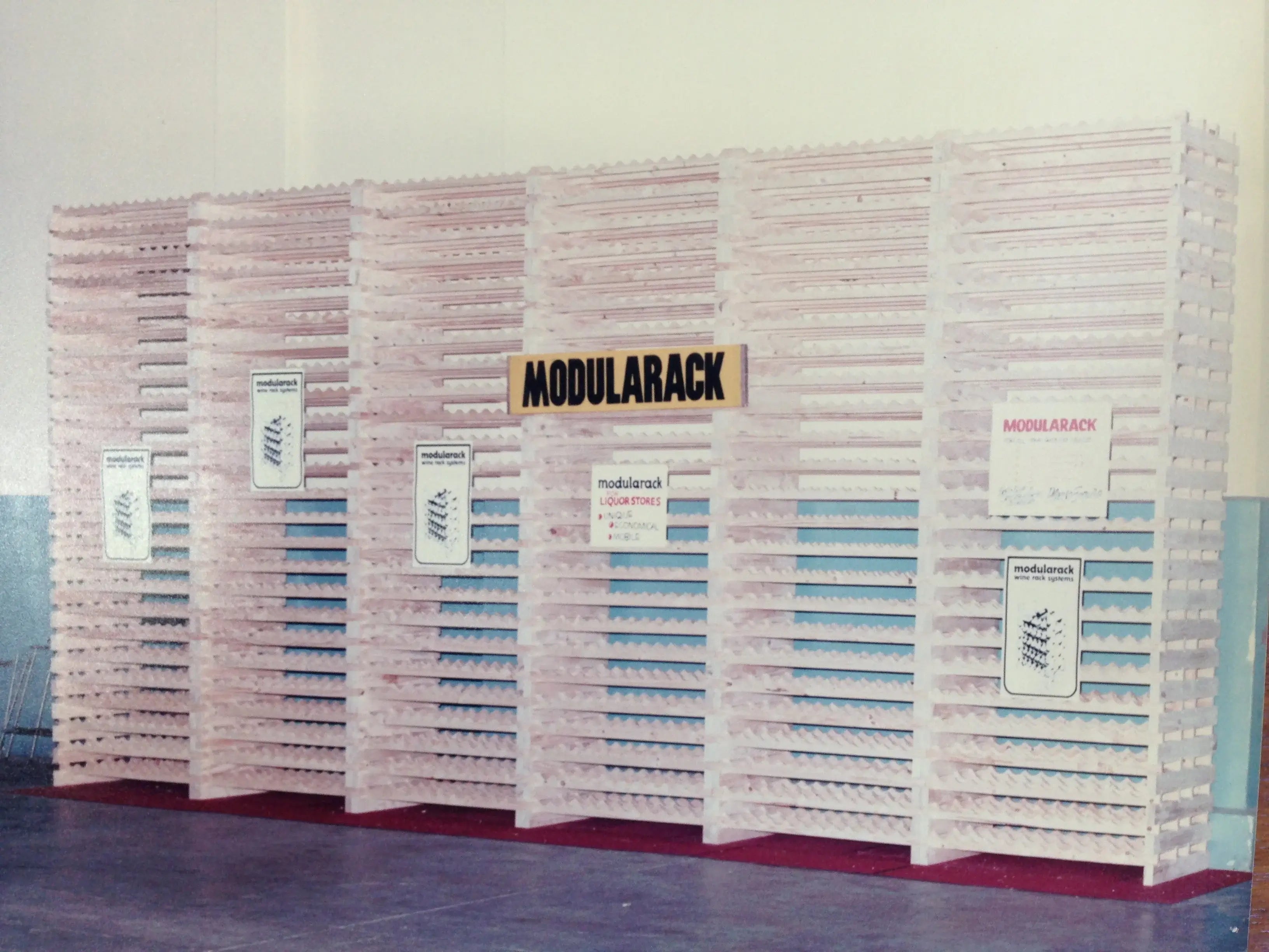 Old Modularack Wine Display History