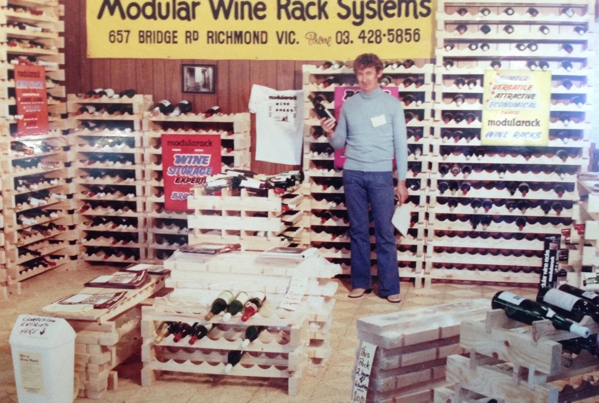 Beginning of Modularack Wine Rack System