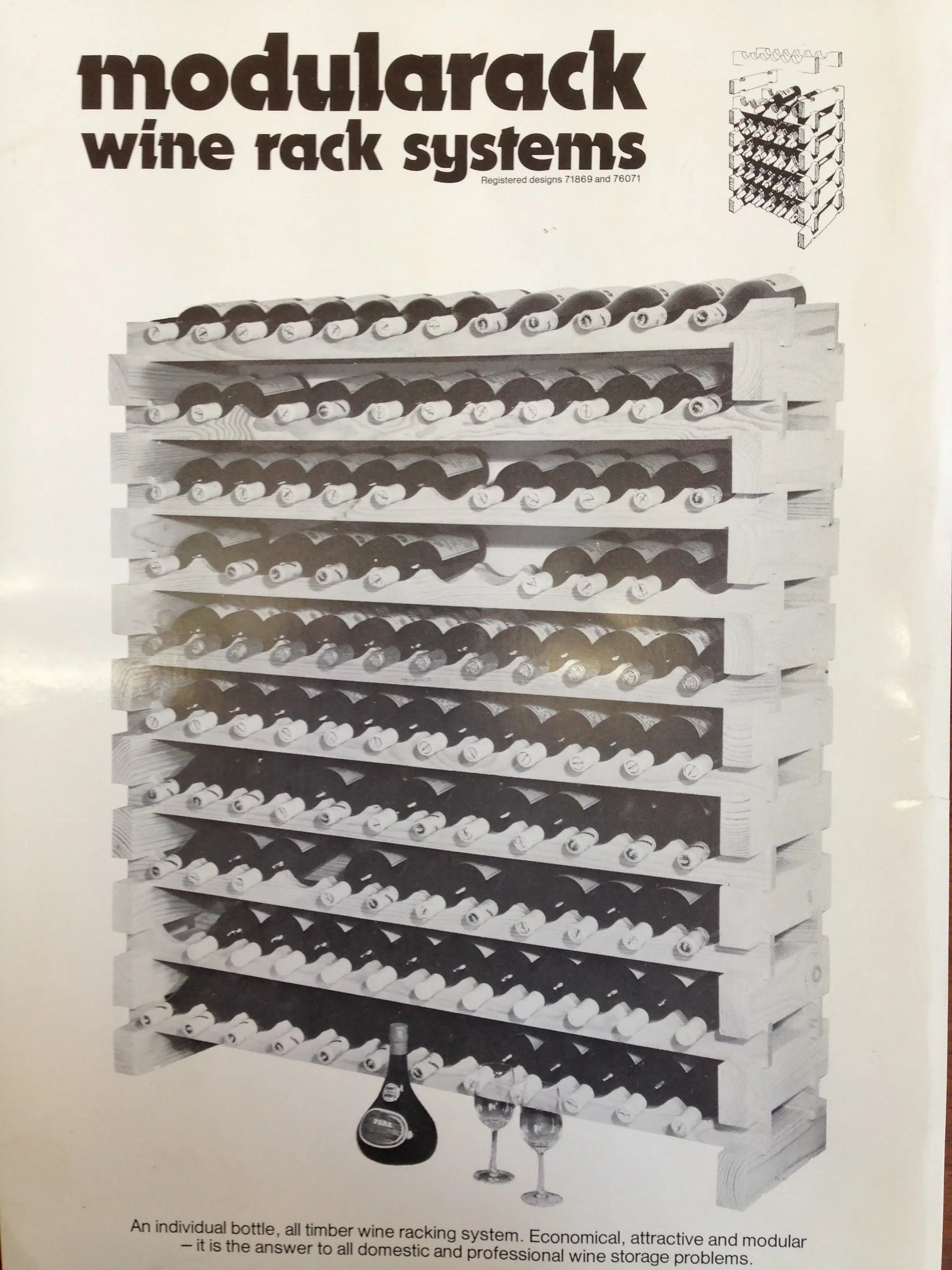 Modularack WIne Shelf Advertisement