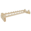 10 Bottle Wide Wine Rack - Natural Pine