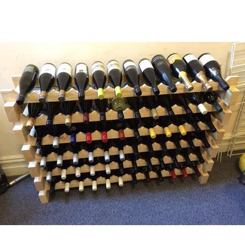 Beech Modular Wine Rack Display 8