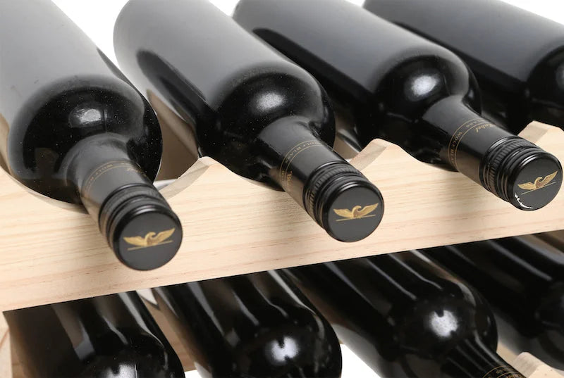 Closeup Display of Modularack Wide Wine Rack